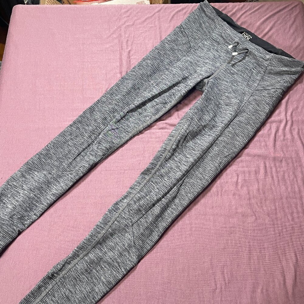 Athleta Girl Heathered Gray Leggings - Girls Size L/12 (Large)